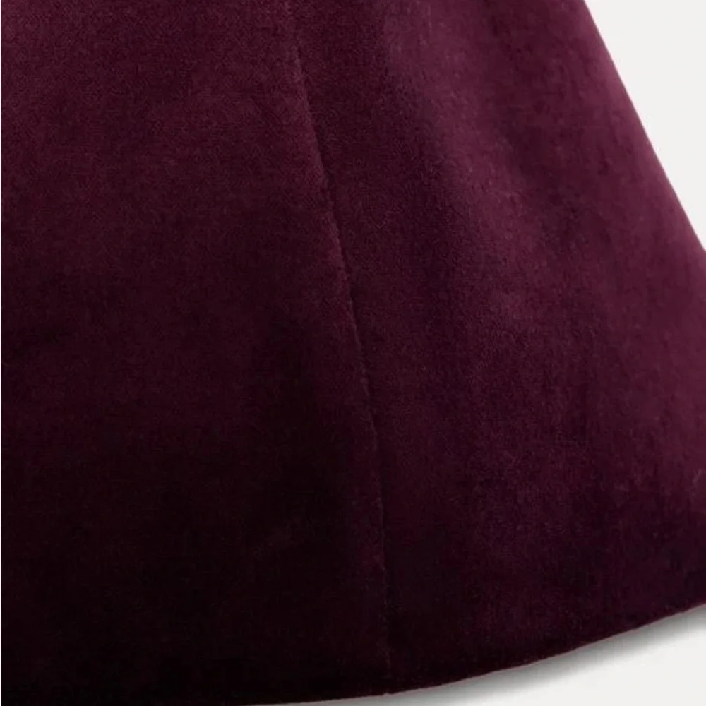 ZARA Burgundy Velvet Corset Bustier Size MEDIUM RALPH LAUREN CHRISTMAS NWOT - Picture 7 of 10
